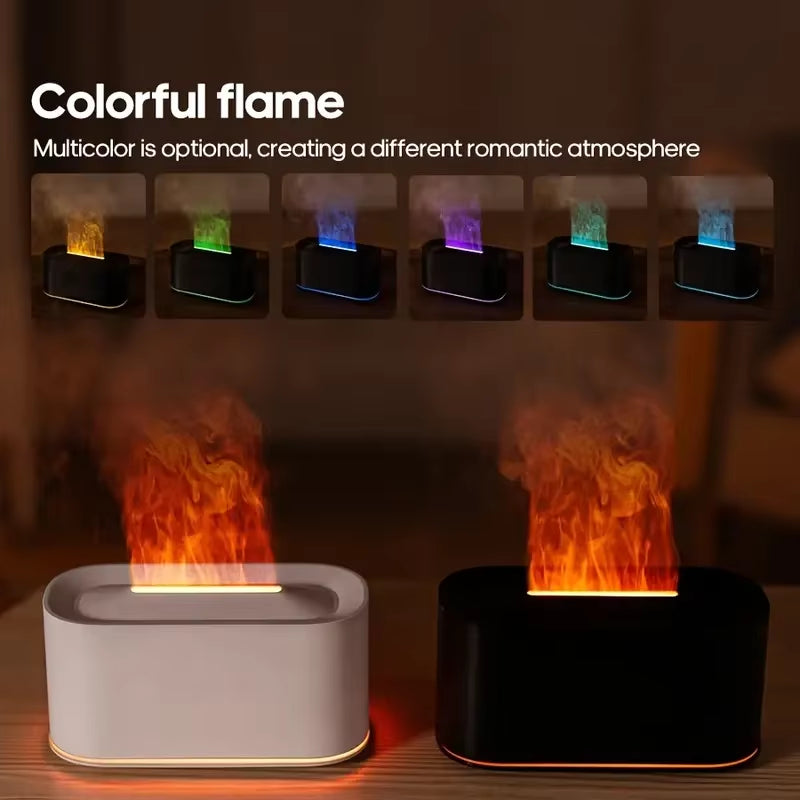Colorful Flames Air Humidifier Essential Oils Humidifiers Flame Aroma Humidifier Fragrance Diffuser Home Aromatherapy Diffuser