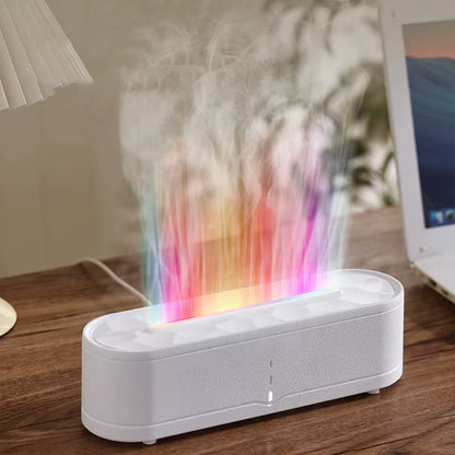 Colorful Flames Air Humidifier Essential Oils Humidifiers Flame Aroma Humidifier Fragrance Diffuser Home Aromatherapy Diffuser