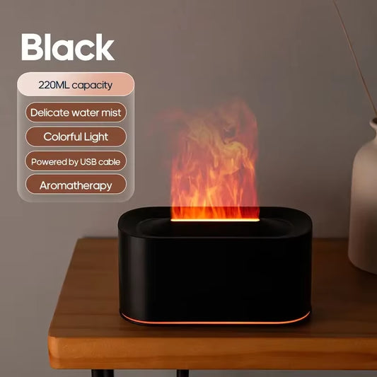 Colorful Flames Air Humidifier Essential Oils Humidifiers Flame Aroma Humidifier Fragrance Diffuser Home Aromatherapy Diffuser
