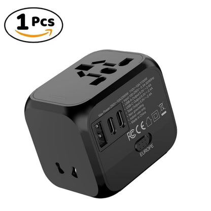 Universal Travel Adapter – Multi-Plug 220V to 5V USB Charger