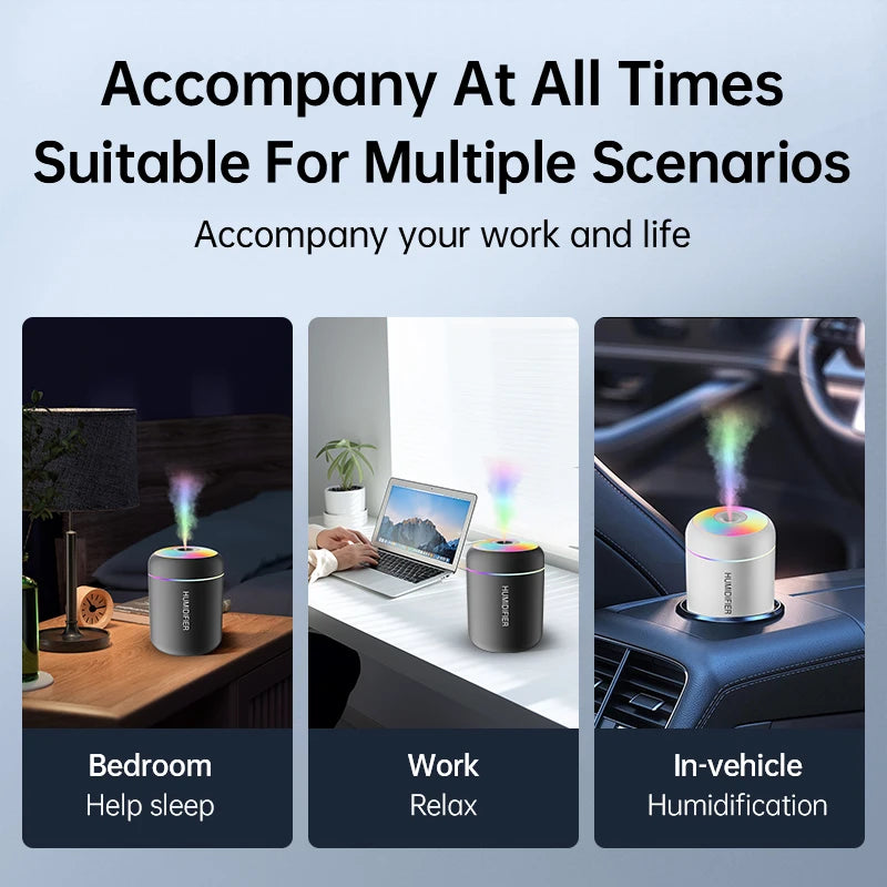 180ml Mini Air Humidifier USB Aroma Diffuser