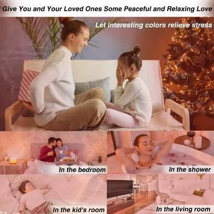 Ocean Lamp Water Ripple Projector – Aurora Wave Light Cube for Bedroom