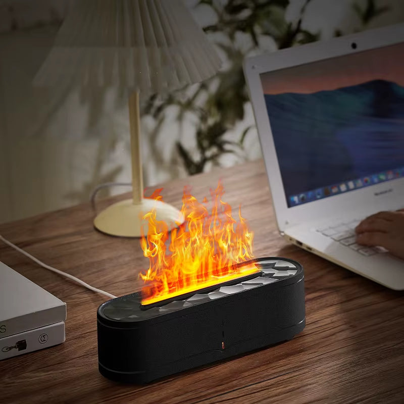 Colorful Flames Air Humidifier Essential Oils Humidifiers Flame Aroma Humidifier Fragrance Diffuser Home Aromatherapy Diffuser