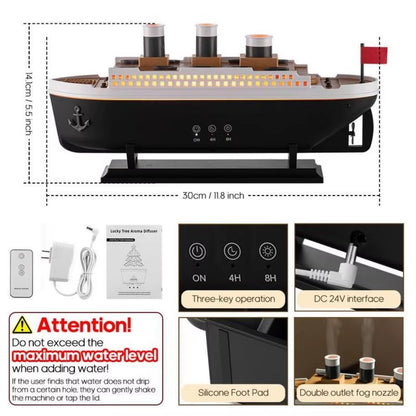Titanic Ship Model 250ml Remote Control Humidifier